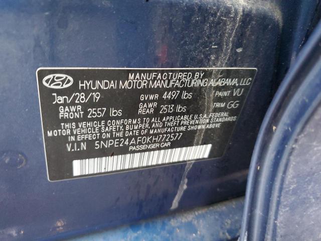 Photo 11 VIN: 5NPE24AF0KH772577 - HYUNDAI SONATA SE 