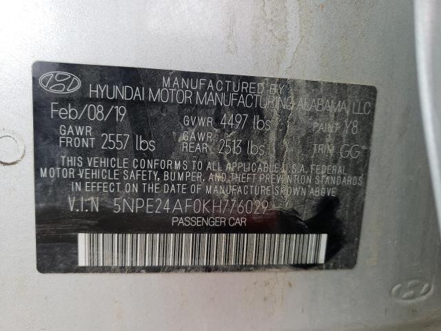 Photo 9 VIN: 5NPE24AF0KH776029 - HYUNDAI SONATA SE 