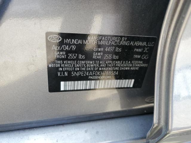 Photo 9 VIN: 5NPE24AF0KH788584 - HYUNDAI SONATA SE 