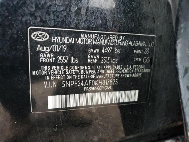 Photo 11 VIN: 5NPE24AF0KH817825 - HYUNDAI SONATA SE 