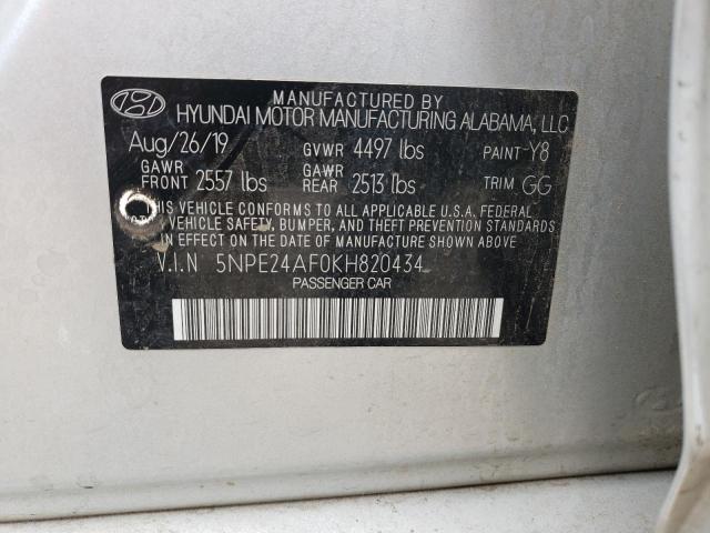 Photo 11 VIN: 5NPE24AF0KH820434 - HYUNDAI SONATA SE 