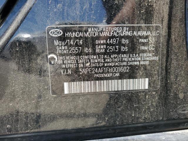 Photo 11 VIN: 5NPE24AF1FH001602 - HYUNDAI SONATA 