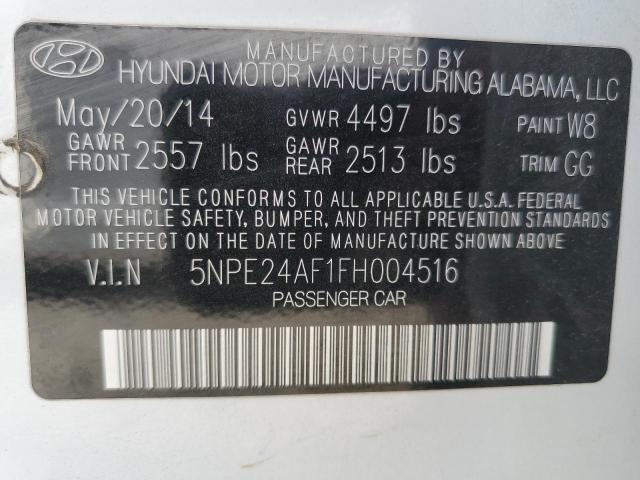 Photo 11 VIN: 5NPE24AF1FH004516 - HYUNDAI SONATA 