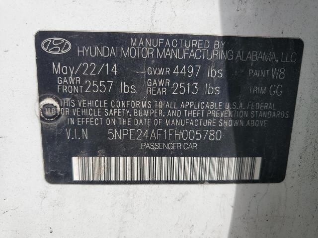 Photo 12 VIN: 5NPE24AF1FH005780 - HYUNDAI SONATA 