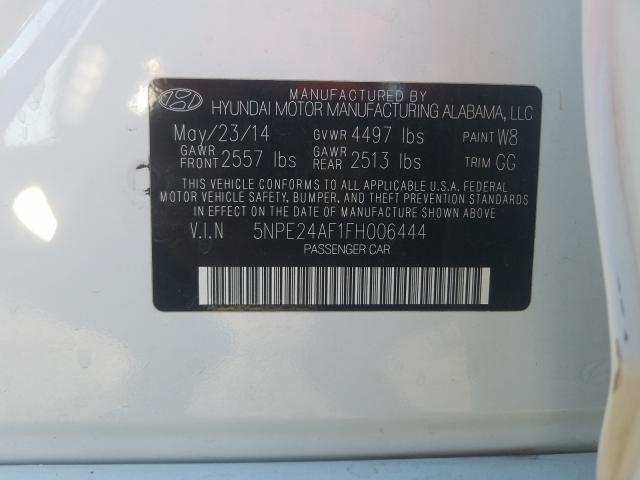 Photo 9 VIN: 5NPE24AF1FH006444 - HYUNDAI SONATA SE 