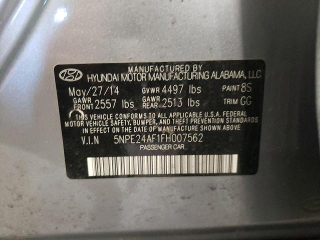 Photo 11 VIN: 5NPE24AF1FH007562 - HYUNDAI SONATA SE 