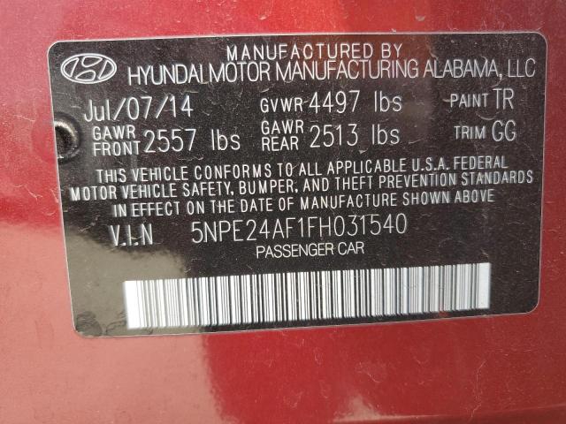 Photo 11 VIN: 5NPE24AF1FH031540 - HYUNDAI SONATA 