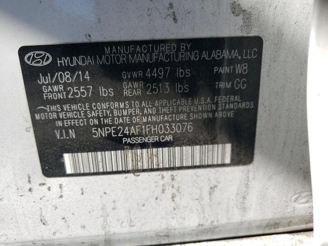 Photo 11 VIN: 5NPE24AF1FH033076 - HYUNDAI SONATA 