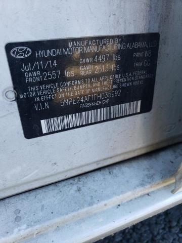 Photo 11 VIN: 5NPE24AF1FH035992 - HYUNDAI SONATA 