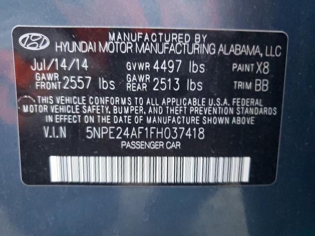 Photo 11 VIN: 5NPE24AF1FH037418 - HYUNDAI SONATA SE 