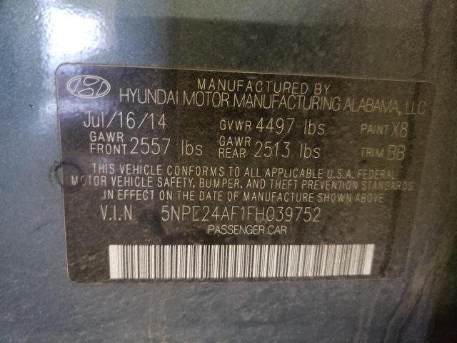 Photo 9 VIN: 5NPE24AF1FH039752 - HYUNDAI SONATA SE 