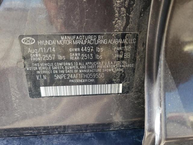 Photo 11 VIN: 5NPE24AF1FH059550 - HYUNDAI SONATA SE 