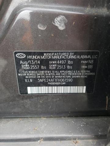 Photo 11 VIN: 5NPE24AF1FH061590 - HYUNDAI SONATA SE 