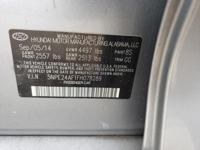 Photo 11 VIN: 5NPE24AF1FH078289 - HYUNDAI SONATA SE 