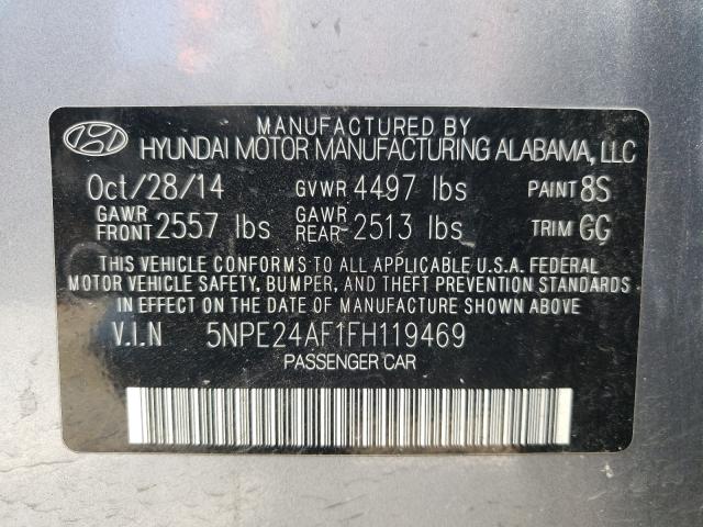 Photo 9 VIN: 5NPE24AF1FH119469 - HYUNDAI SONATA SE 