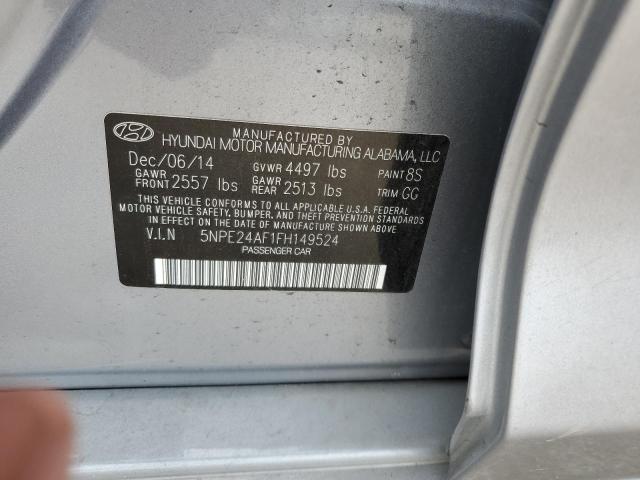 Photo 9 VIN: 5NPE24AF1FH149524 - HYUNDAI SONATA SE 