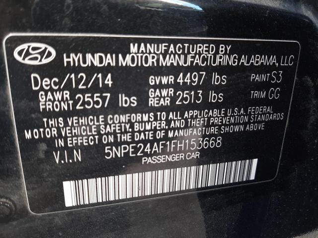 Photo 11 VIN: 5NPE24AF1FH153668 - HYUNDAI SONATA 