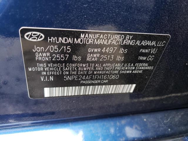 Photo 11 VIN: 5NPE24AF1FH161060 - HYUNDAI SONATA SE 