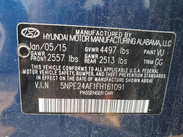 Photo 11 VIN: 5NPE24AF1FH161091 - HYUNDAI SONATA SE 