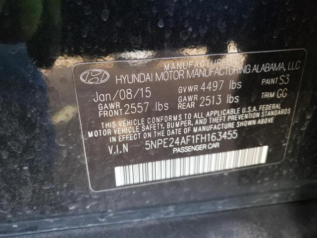 Photo 11 VIN: 5NPE24AF1FH163455 - HYUNDAI SONATA SE 