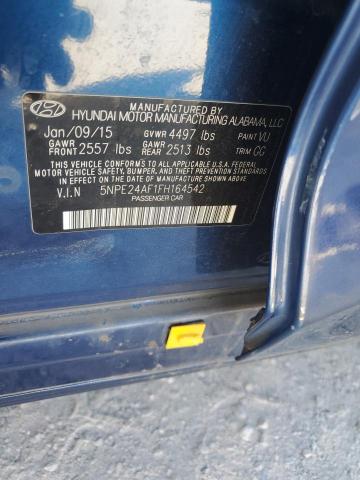 Photo 11 VIN: 5NPE24AF1FH164542 - HYUNDAI SONATA 