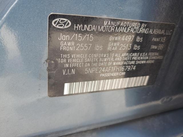 Photo 11 VIN: 5NPE24AF1FH167974 - HYUNDAI SONATA 