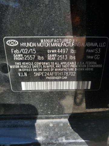 Photo 11 VIN: 5NPE24AF1FH178702 - HYUNDAI SONATA SE 