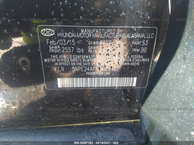 Photo 8 VIN: 5NPE24AF1FH179462 - HYUNDAI SONATA 