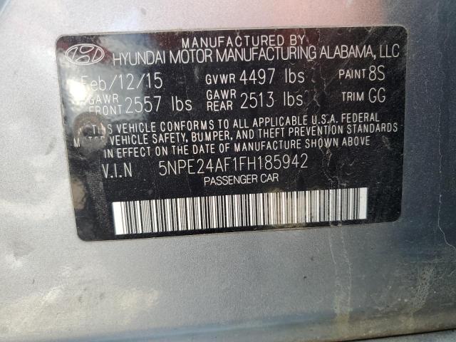 Photo 11 VIN: 5NPE24AF1FH185942 - HYUNDAI SONATA 