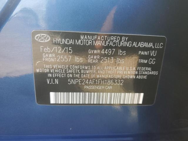 Photo 11 VIN: 5NPE24AF1FH186332 - HYUNDAI SONATA SE 