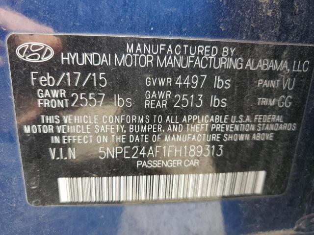 Photo 11 VIN: 5NPE24AF1FH189313 - HYUNDAI SONATA 