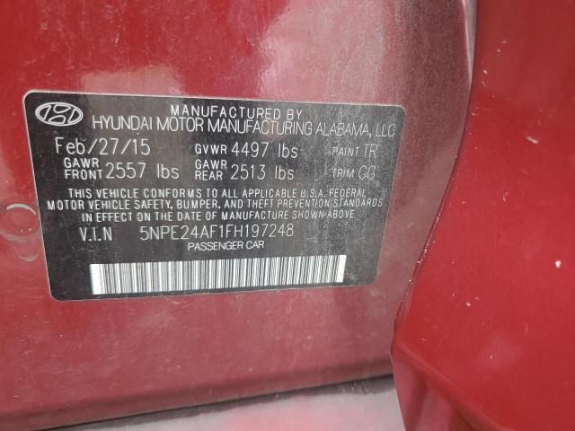 Photo 12 VIN: 5NPE24AF1FH197248 - HYUNDAI SONATA SE 