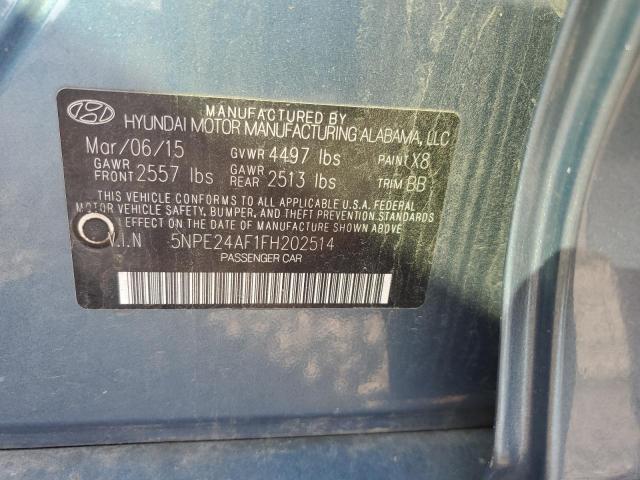 Photo 11 VIN: 5NPE24AF1FH202514 - HYUNDAI SONATA SE 