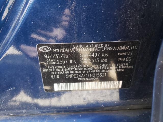 Photo 9 VIN: 5NPE24AF1FH215621 - HYUNDAI SONATA SE 