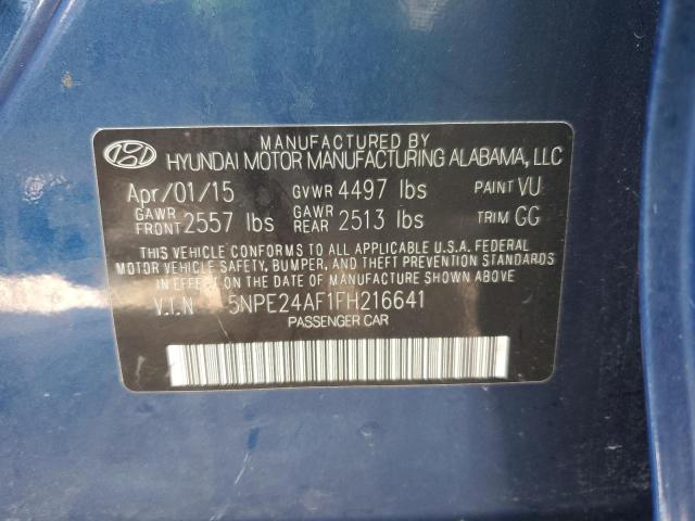 Photo 9 VIN: 5NPE24AF1FH216641 - HYUNDAI SONATA SE 