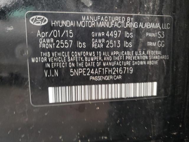 Photo 11 VIN: 5NPE24AF1FH216719 - HYUNDAI SONATA SE 