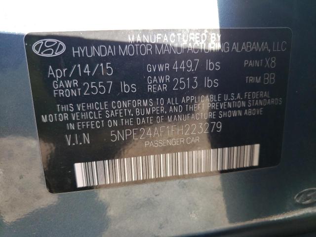 Photo 11 VIN: 5NPE24AF1FH223279 - HYUNDAI SONATA SE 