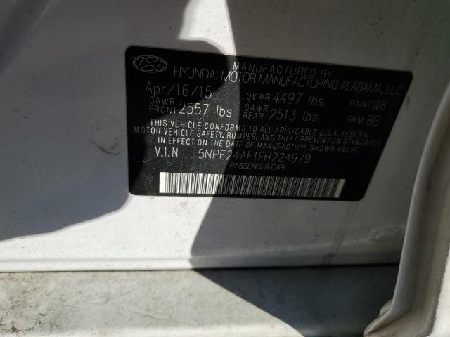 Photo 11 VIN: 5NPE24AF1FH224979 - HYUNDAI SONATA SE 