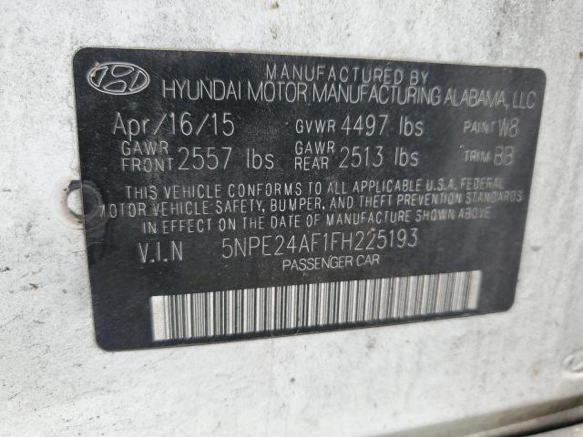 Photo 11 VIN: 5NPE24AF1FH225193 - HYUNDAI SONATA SE 