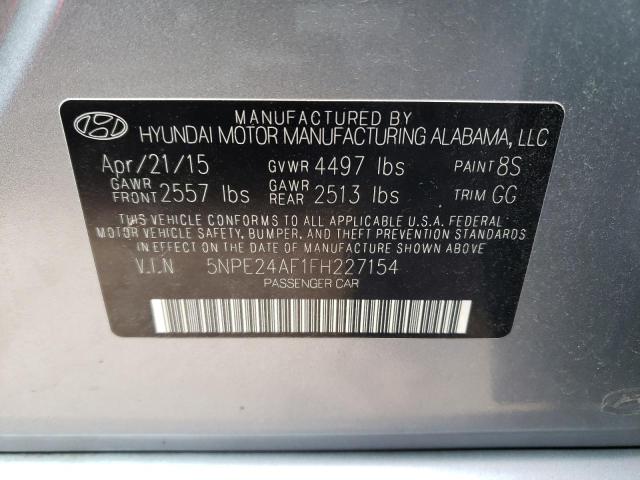 Photo 11 VIN: 5NPE24AF1FH227154 - HYUNDAI SONATA SE 