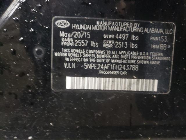 Photo 11 VIN: 5NPE24AF1FH243788 - HYUNDAI SONATA SE 