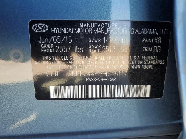 Photo 11 VIN: 5NPE24AF1FH248117 - HYUNDAI SONATA 