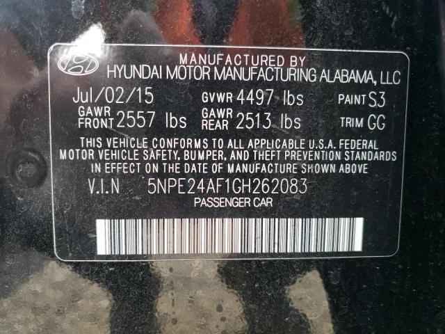 Photo 11 VIN: 5NPE24AF1GH262083 - HYUNDAI SONATA 