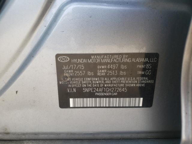 Photo 9 VIN: 5NPE24AF1GH272645 - HYUNDAI SONATA SE 