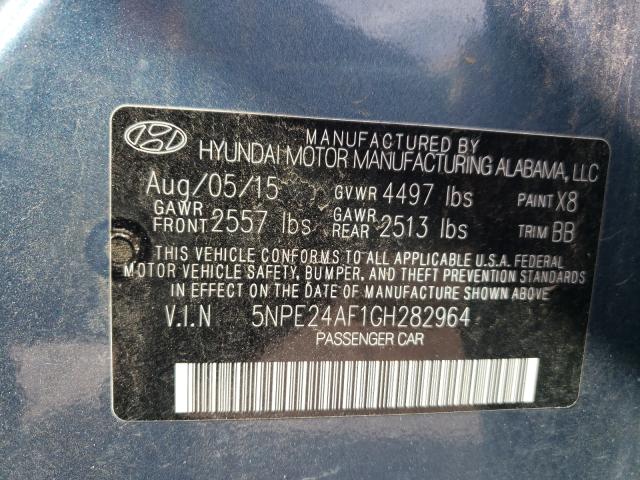 Photo 9 VIN: 5NPE24AF1GH282964 - HYUNDAI SONATA SE 