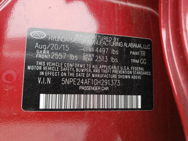 Photo 9 VIN: 5NPE24AF1GH291373 - HYUNDAI SONATA SE 