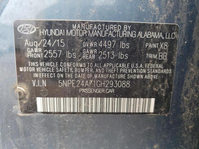 Photo 11 VIN: 5NPE24AF1GH293088 - HYUNDAI SONATA SE 