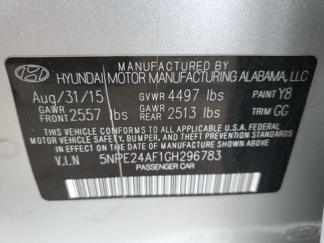 Photo 11 VIN: 5NPE24AF1GH296783 - HYUNDAI SONATA 