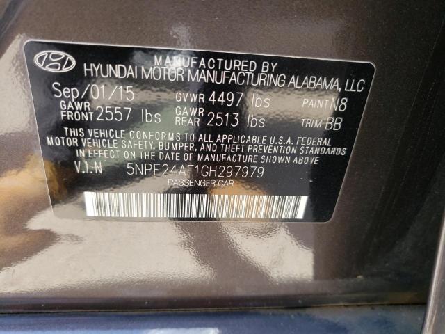 Photo 11 VIN: 5NPE24AF1GH297979 - HYUNDAI SONATA SE 