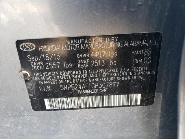 Photo 9 VIN: 5NPE24AF1GH307877 - HYUNDAI SONATA SE 